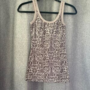 Prana grey & black Fitted Sleeveless Tank Top